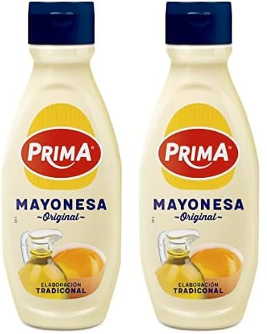 Prima Mayonesa receta tradicional con huevos 100% origen España. 660 ml (Paquete de 2)