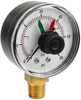 ECX271261 Pool Pressure Gauge Replacement for Select Hayward Filter & Multiport Valve, Boxed Pool Pump Pressure Gauge Replacement
