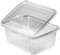MyPapp 100 Stk. Rechteckbecher klar mit Deckel 2000 ml (PET)