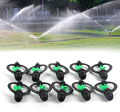 Set di 10 Ugelli Sprinkler a Farfalla in Plastica G1/2, Irrigatori da Giardino Leggeri per Irrigazione Agricola