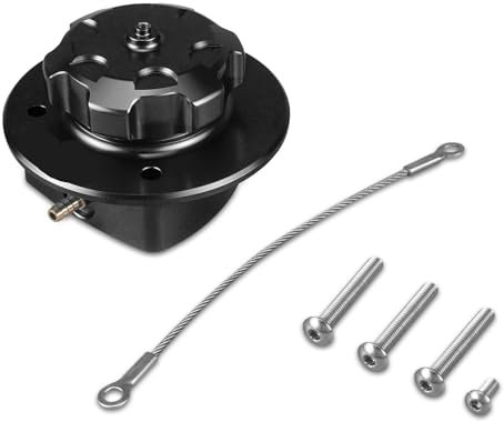 Motorcycle Metal Fuel Cap Motorrad-Tankdeckelabdeckung/Passend for Husqvarna 701 Supermoto 701 Enduro 2016-2024 701 LR Langstrecken-Tank vorne hinten Cap(Black)