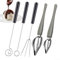 Lot de 3 cuillères et fourchettes culinaires pour décorations de chocolat