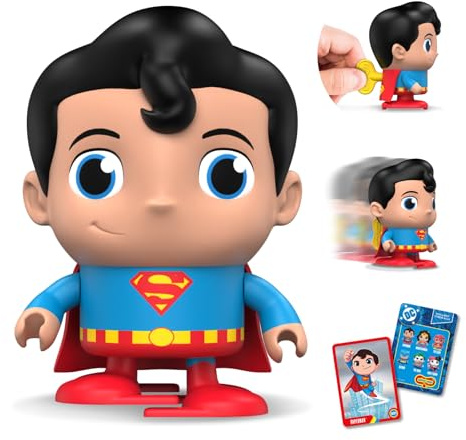WIND-UPZ Superman: Collectable Wind-Up Walking Toy Figure with Fabric Cape - Official DC Comics Merchandise - Toys for Kids & Adults - Superheroes Fans - for Collectors and Displays