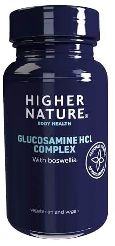 Higher Nature - Glucosamine HCl Complex - High Strength - Support Staying Active - with Boswellia - Vegetarian & Vegan - 180 Tablets