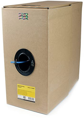 StarTech 1000ft Cat6 Bulk Wire, Solid UTP, CMR, Blue, TAA (WIR6CMRBL)