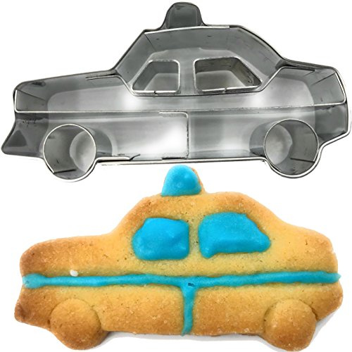Ausstechform Ausstecher * Polizei/POLIZEIAUTO * zum Kekse Backen oder Basteln | Aus Edelstahl | Mottoparty Kindergeburtstag Kinder Geburtstag Party