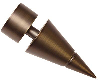Gardinia Endknopf, Metall, Bronze, 0.1, 2, 30512, ø 25 mm