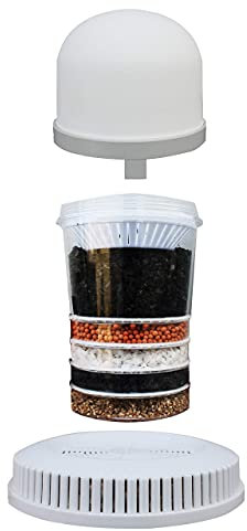 ECODE® Filtres à eau, 3 Cartouches filtrantes d'eau, Cartouche de Filtre à Eau, Remplacement pour Aqua Filter Tower, Réduit le Calcaire, le chlore, le plomb et autres impuretés sans BPA, 3 Filtres
