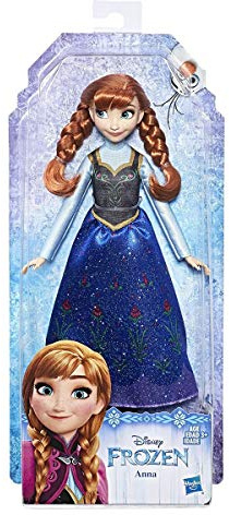 Disney Die Eiskönigin Anna Modepuppe, Kleid und Schuhe inspiriert durch Disneys Die Eiskönigin, für Kinder ab 3 Jahren