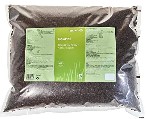 Bokashi pflanzlicher Dünger 8kg, organischer Allround-Langzeitdünger mit EM für den Garten, der Humusaufbau, aktives Bodenleben und vitale Pflanzen fördert (8)