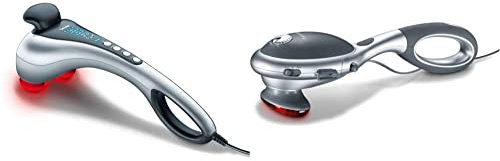 Beurer MG 100 Infrarot-Massagegerät 649.03 & MG 70 Infrarot Massagegerät, Klopfmassage, zur Massage von Rücken, Nacken, Arme, Beine, zwei verschiedene Aufsätze, Infrarotwärmefunktion