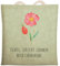 Mr. & Mrs. Panda Einkaufstasche Blume Hagebutte - Geschenk, Pflanzen, schlechte Gedanken, Baumwolltasche, Beutel, Shopper, Tragetasche, Beuteltasche,