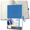 SIGEL C2468 Terminplaner Wochenkalender 2024, ca. A5, blau, Hardcover, 192 Seiten, Gummiband, Stiftschlaufe, Archivtasche, PEFC-zertifiziert, Conceptum
