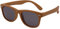 FOURCHEN Lunettes de soleil polarisées TPEE pour enfants avec monture flexible pour filles et garçons âgés de 3 à 10 ans, Marron foncé mat, Taille unique