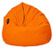 MILLINDABAG Kastanie Tropfenform Sitzsack für Kinder Jugendliche und Erwachsene Beanbag Kissen Indoor & Outdoor Gaminggeignet bereits gefüllt Sitzkissen Bodenkissen (Orange, XXL-Durchmesser 88 cm)