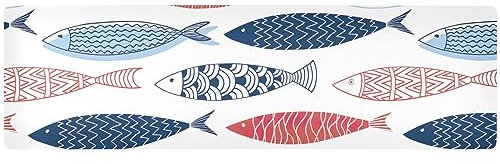 Fish Long Trivets for Hot Pots and Pans, Heat Protector Pad and Waterproof Placemat for Hot Plates 39.40 X 11.80, Extra Large