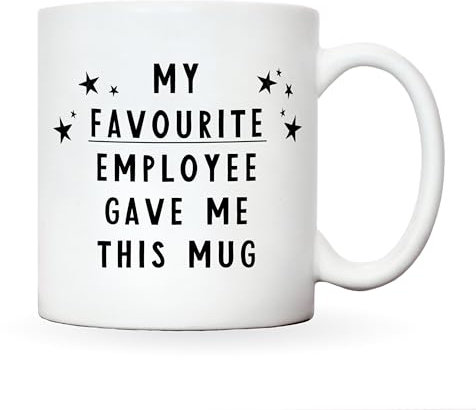 Boss mug ' my favourite employee gave me this mug ' | funny gift for boss | boss mug company owner | boss lady boss secret santa | joke presents for your boss