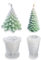 Norhogo 2 Stück Silikon Weihnachtsbaum Kerzenform, 3D Kerzengießform DIY Silikon Kerzen Gießform Kerzenformen für die Herstellung von Kerzen, Aromasteinen, Weihnachten Handwerk Ornamente