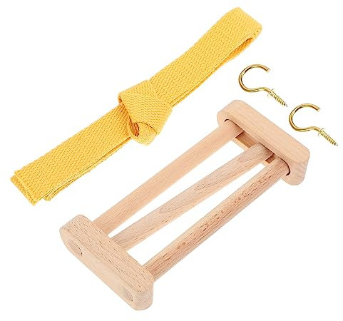 STOBOK Yarn Storage Holder Wooden Thread Knitting Holder Comfortable Waistband for Knitting Crafts Tool Weaving Tool