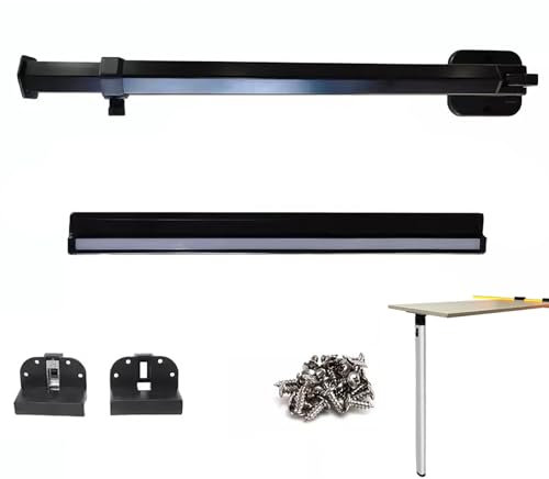 JCSRYD Abnehmbare Tischbeine Wohnmobil-Zubehör, Abnehmbares Tischbein, Tischschiene, Höhenverstellbares Tischbein aus Aluminiumlegierung, Geeignet für Camping-Wohnmobile (Color : Negro, Size : 500mm
