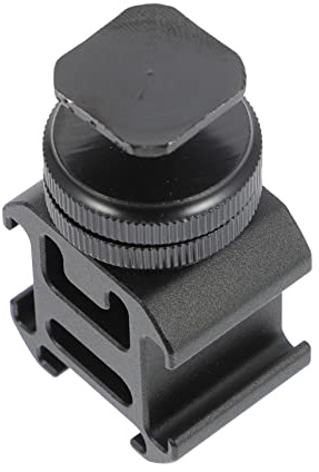 Angoily Hot Shoe Mount Adapter Rust and Corrosion Resistant for Camera Flash Holder with 1/4 Inch Tripod Screw , Aluminium Alloy Variable and Adjustable Design for Photography Light Stand