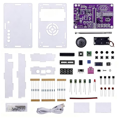 Namvo FM-Radio-Lötübungs-DIY-Kit 87-108 MHz Schulprojekt mit 2 Stromversorgungsmodi Löten Lernen Lehren