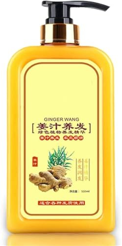 Generisch 500 ml Instant Ginger Hair Regrowth Shampoo Anti-Haarverlust Haarwachstum Shampoo und Conditioner, Ginger Hair Care Shampoo Für Alle Haartypen