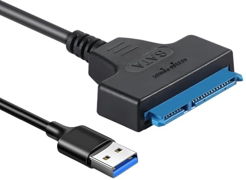 MeFay USB 3.0 to SATA Cable Adapter for 2.5 SSD HDD Hard Drive High Speed Data Transfer Connector Lead Portable Plug and Play