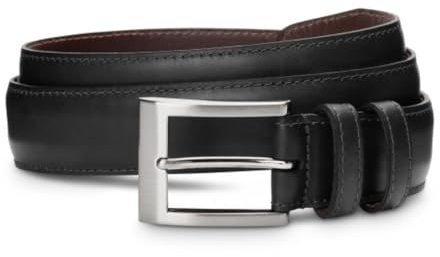 Allen Edmonds Men's Wide Basic Dress Belt Black Leather 34