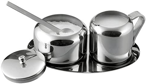 Cuisinox Sahne- und Zucker-Set, Edelstahl, 5-teilig