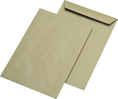 Elepa - rössler kuvert 30005510 Versandtaschen B4 ohne Fenster, gummiert, 110 g/qm, 250 Stück, braun