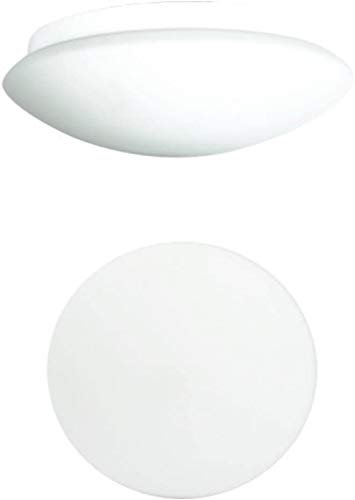 Trango IP44 Sensor Deckenleuchte MV360L Deckenlampe mit Bewegungsmelder Außenleuchte Opalglas mit 1x E27 Fassung Radar Bewegungssensor, Lampe ohne Leuchtmittel