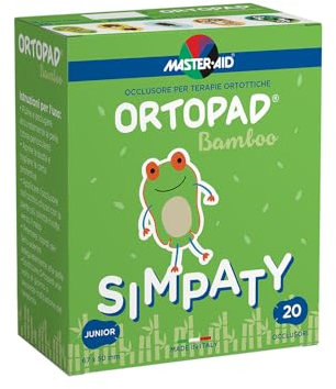 Master Aid Ortopad Simpaty Junior, Lot de 20 cache-œils pour enfant