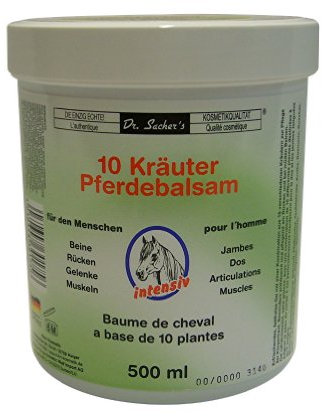10x Dosen 10 Kräuter Pferdebalsam von Dr. Sachers (500ml je Dose)