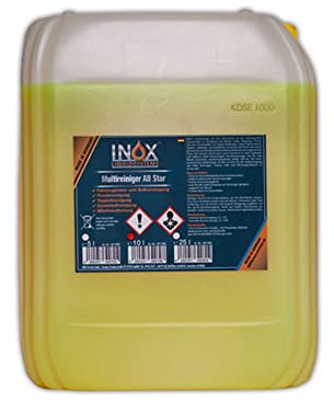 INOX® - All Star Multireiniger 10L Auto Reiniger | Polsterreiniger Auto und Teppichreiniger | Kunststoffreiniger und Autoreinigung von Innen und Außen