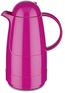 ROTPUNKT Isolierkanne 200 CHRISTINE 0,5 l | Zweifunktions-Drehverschluss | BPA-frei - gesundes trinken | Made in Germany | Warm + Kalthaltung | Glaseinsatz | sparkling pink