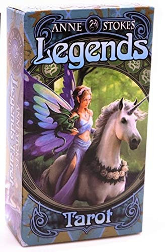 78 Karten English Spanish Tarotkarten Deck Spielkarten Brettspiel Legends Tarot-Tarot mit bunten Box Tischkarten Familie Geschenk Doreen Virtue Oracle-Karten legends Tarot