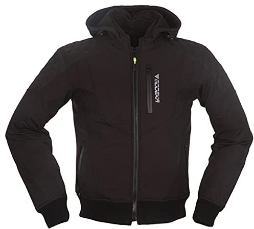 Modeka Clarke wasserdichte Motorrad Textiljacke, schwarz, 5XL