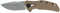 Zero Tolerance 0308 Coyote Tan G-10 and Titanium Frame Lock CPM 20CV Stainless Pocket Knife