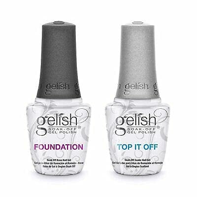Gelish Dynamic Duo Foundation Base Coat & Top It Off Top Coat, 30 ml