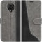 Mulbess Coque pour Xiaomi Redmi Note 9 Pro/Redmi Note 9S, Etui a Rabat, Housse en Cuir, Pochette de Protection Portefeuille, Élégant Gris