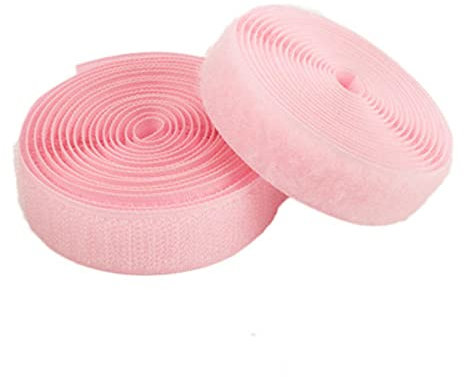 DTKJ 25 mm colorato nastro di fissaggio gancio e anello nastro fascette per cavi accessori per cucire, 5 metri/coppia