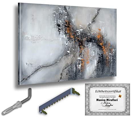 Monica Mirafiori I 100% HANDGEMALT I Gemälde Harmony 120x80cm | Gemälde Handgemalt | Acrylgemälde | Sehr Großes Acrylbild I Moderne Kunst I Kunstbilder