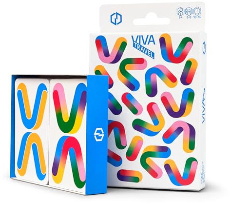 Game Division Viva Travel I Das Schnelldenker Kartenspiel mit Spielkarten für 2-6 Spieler I Reisespiele für Erwachsene & Kinder I Kartenspiele ab 8 Jahre