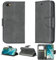 Coque pour Logicom Le Prime Etui Compatible avec Logicom Le Prime Étui pour téléphone Portable Couverture à Rabat en Cuir PU YZW Étui Portefeuille Black