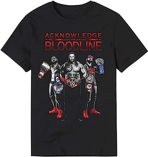 Naku Roman Reigns Acknowledge The Bloodline Shirtacknowledge The Bloodline Shirt Black S