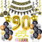 Luftballons 90. Geburtstag Deko Schwarz Gold, deko 90. Geburtstag Dekoration, Ballon 90 Geburtstag Mann deko , gold Tortendeko Geburtstag 90 Jahre Mann Geburtstagsdeko 90 Jahre Männer Frauen gold