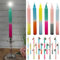 Stabkerze Colorful 24er Set | rund 2x19cm 6 Farbverläufe Paraffin | Wachskerze Echtwachs (1 x 24er Set Stabkerze Colorful)