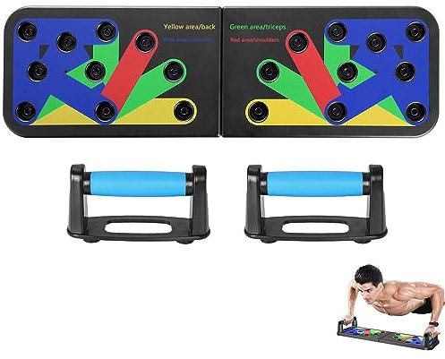 Planche De Pompes, Push Up Board Pliable, Planche De Fitness Multifonction, Musculation Push Up Board Avec Poignées, Avec Coussinets Antidérapants, Pour Gymnase, Exercice De Fitness En Plein Air