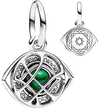 HAEPIAR S925 Sterling Silver Pendant Dangle Beads Charms Halloween für Armbänder und Halsketten Auge des Argo Moto für Frauen Mädchen Freunde